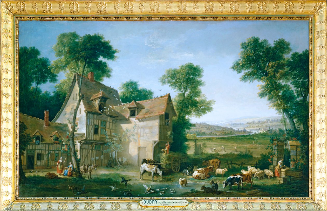 The Farm by Jean-Baptiste (school of) Oudry