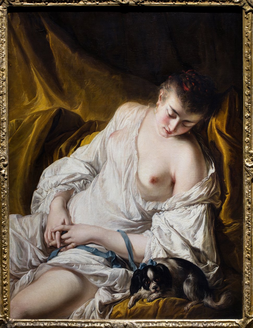 A Sleeping Woman or The Watchful Fidelity by Jean-Baptiste Deshays