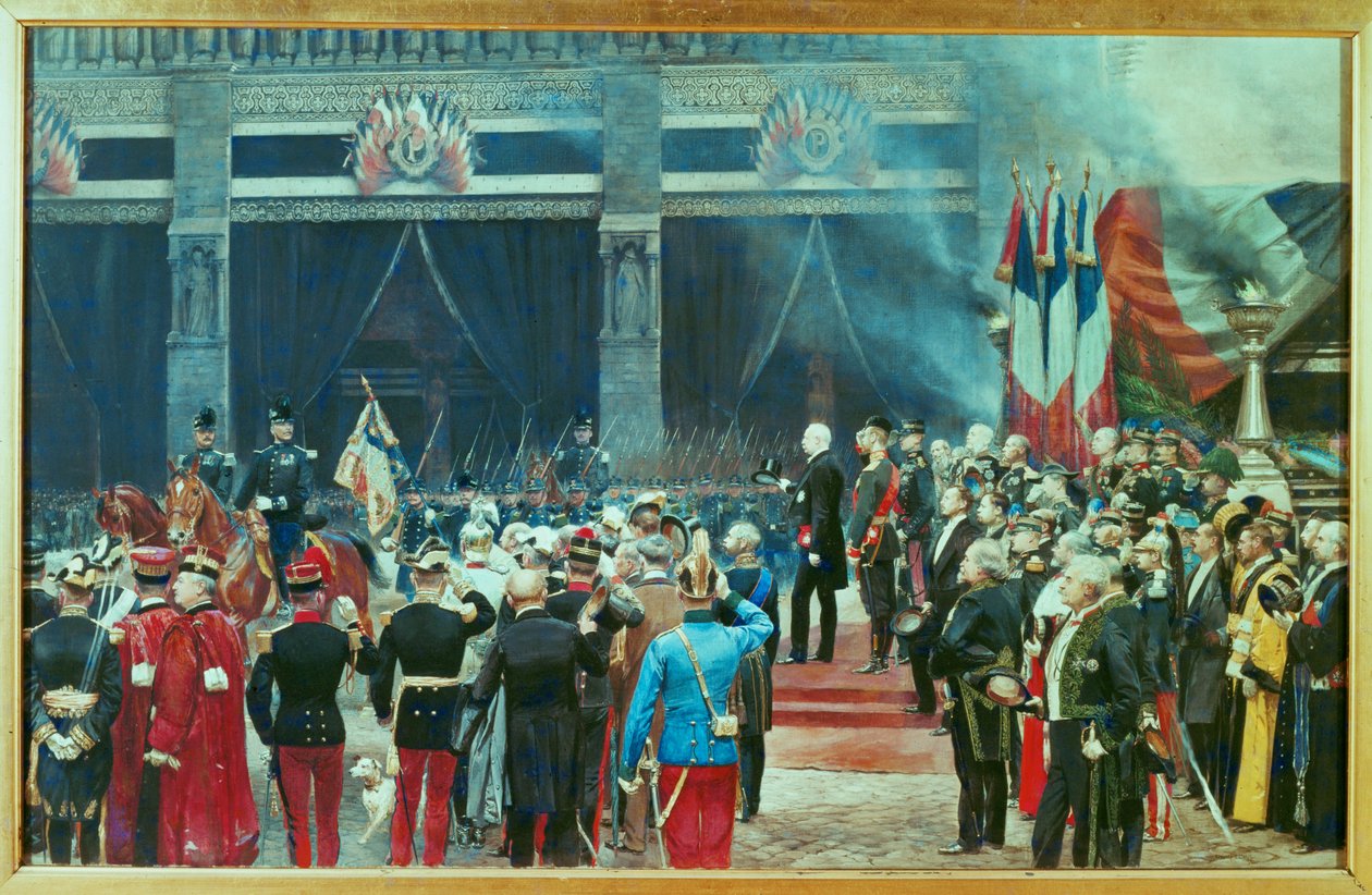 Funeral of Louis Pasteur, Oct. 5 by Jean Baptiste Edouard Detaille