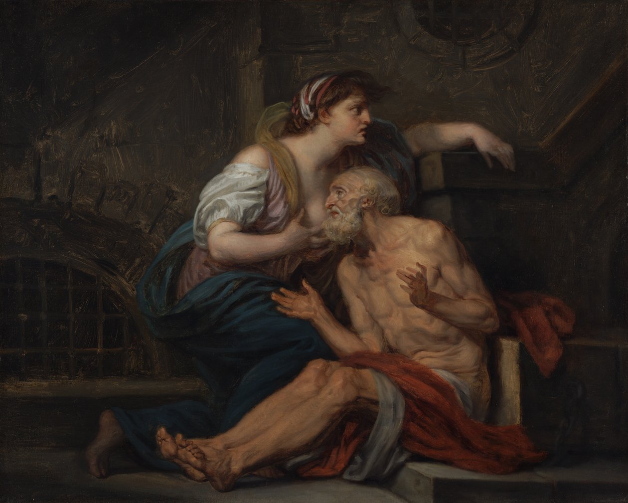 Cimon and Pero: Roman Charity by Jean-Baptiste Greuze
