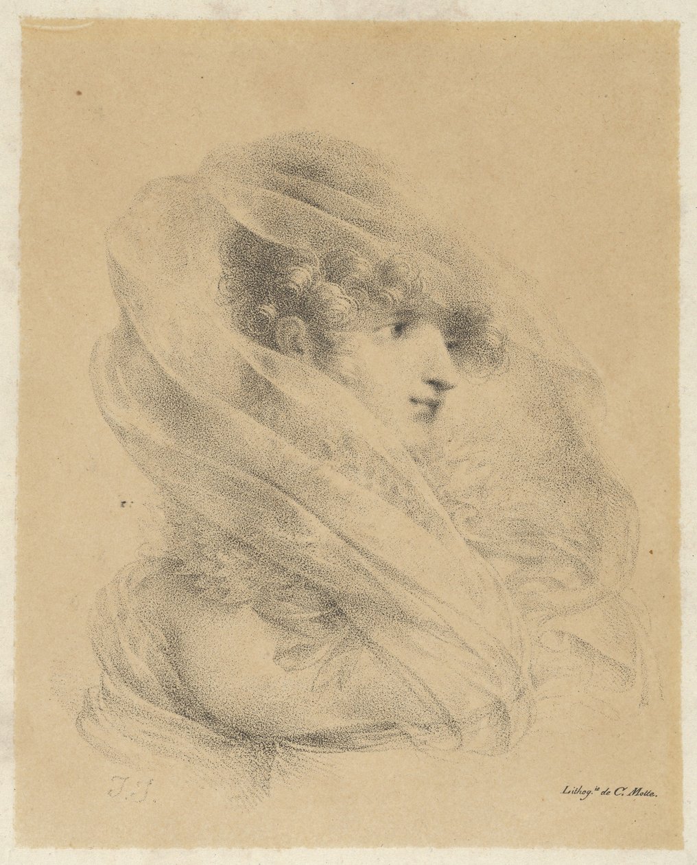 Portrait of Mademoiselle Ledieu by Jean-Baptiste Isabey