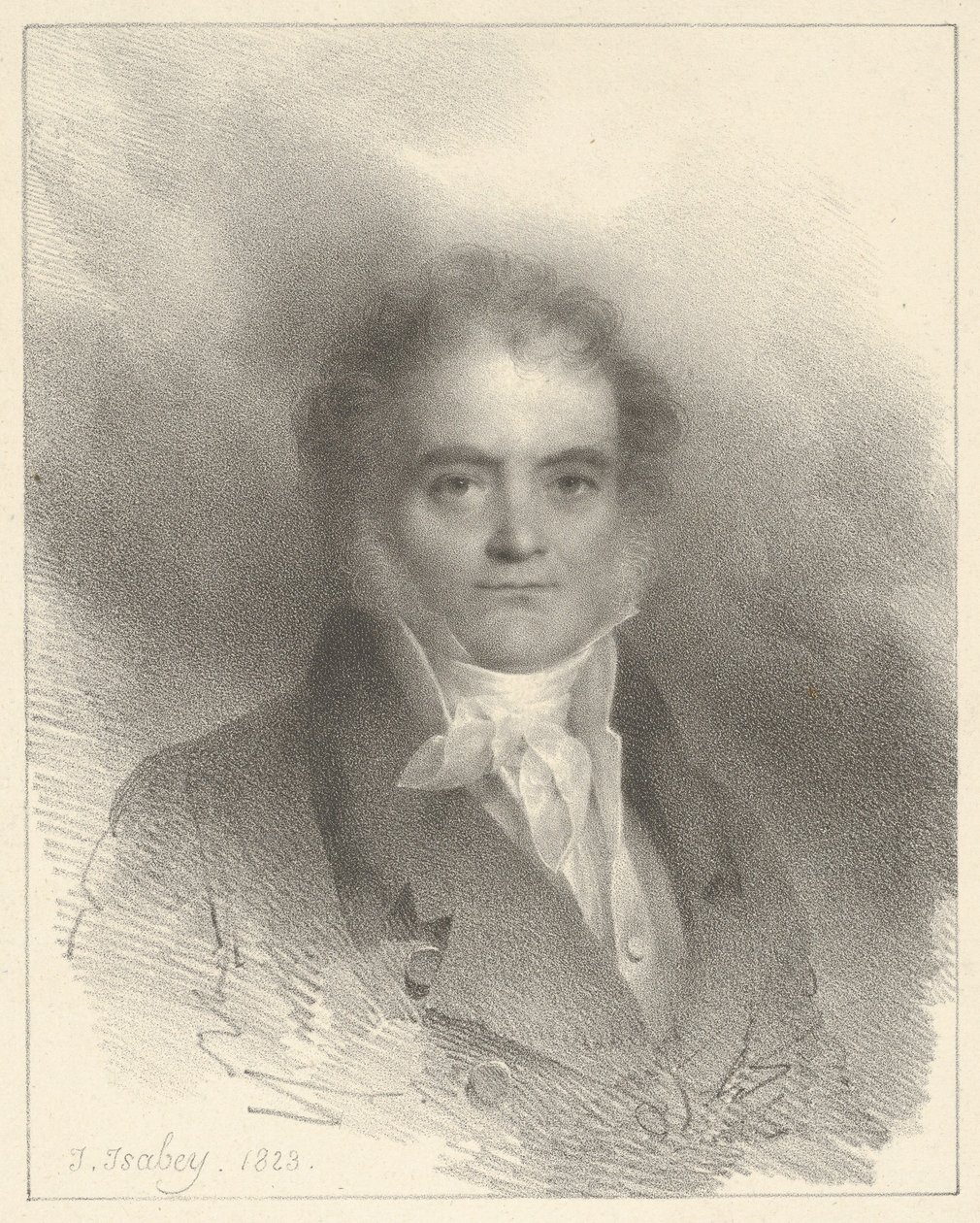 Portrait of Villeau by Jean-Baptiste Isabey