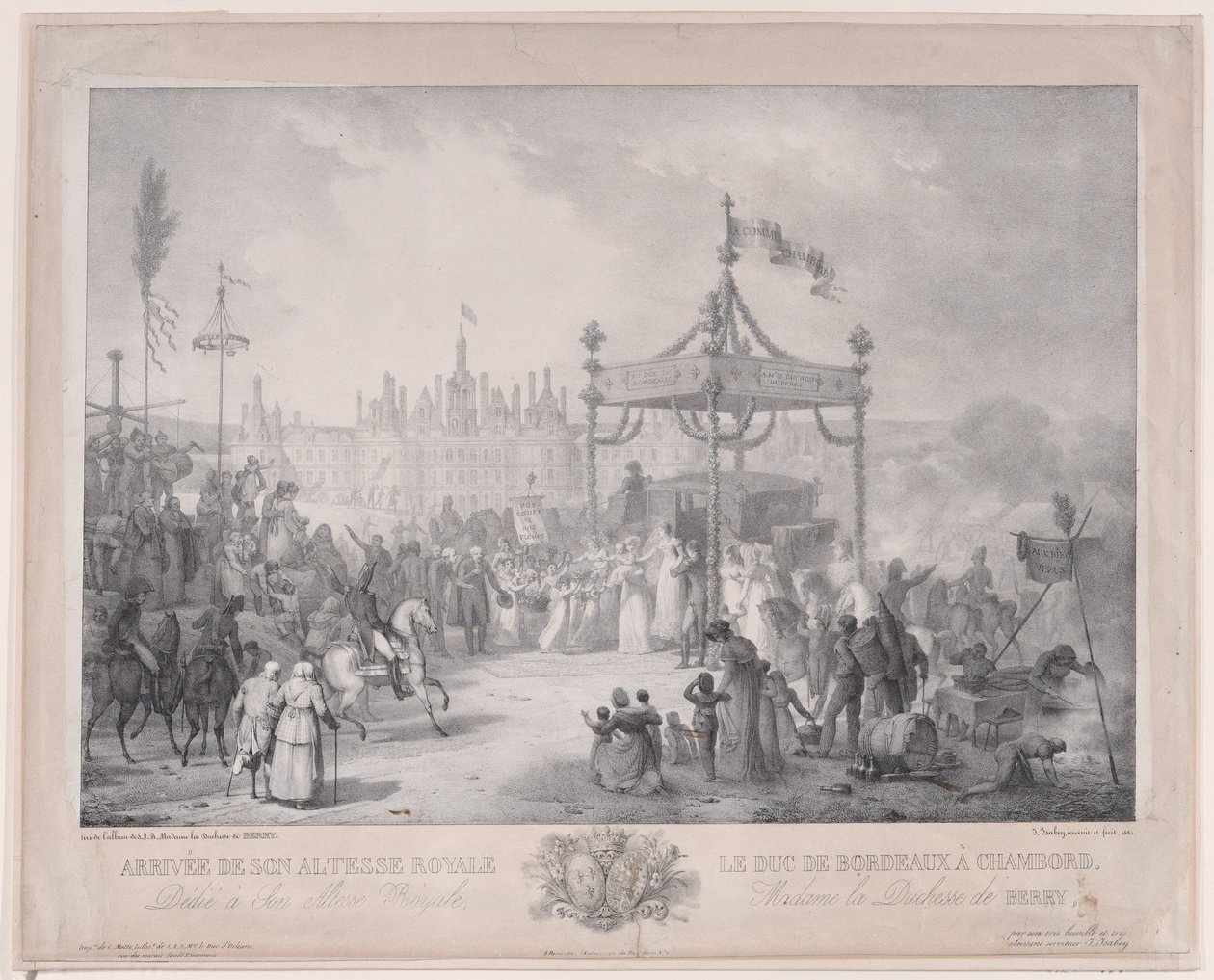 The Arrival of His Royal Highness The Duke of Bordeaux at Chambord by Jean-Baptiste Isabey