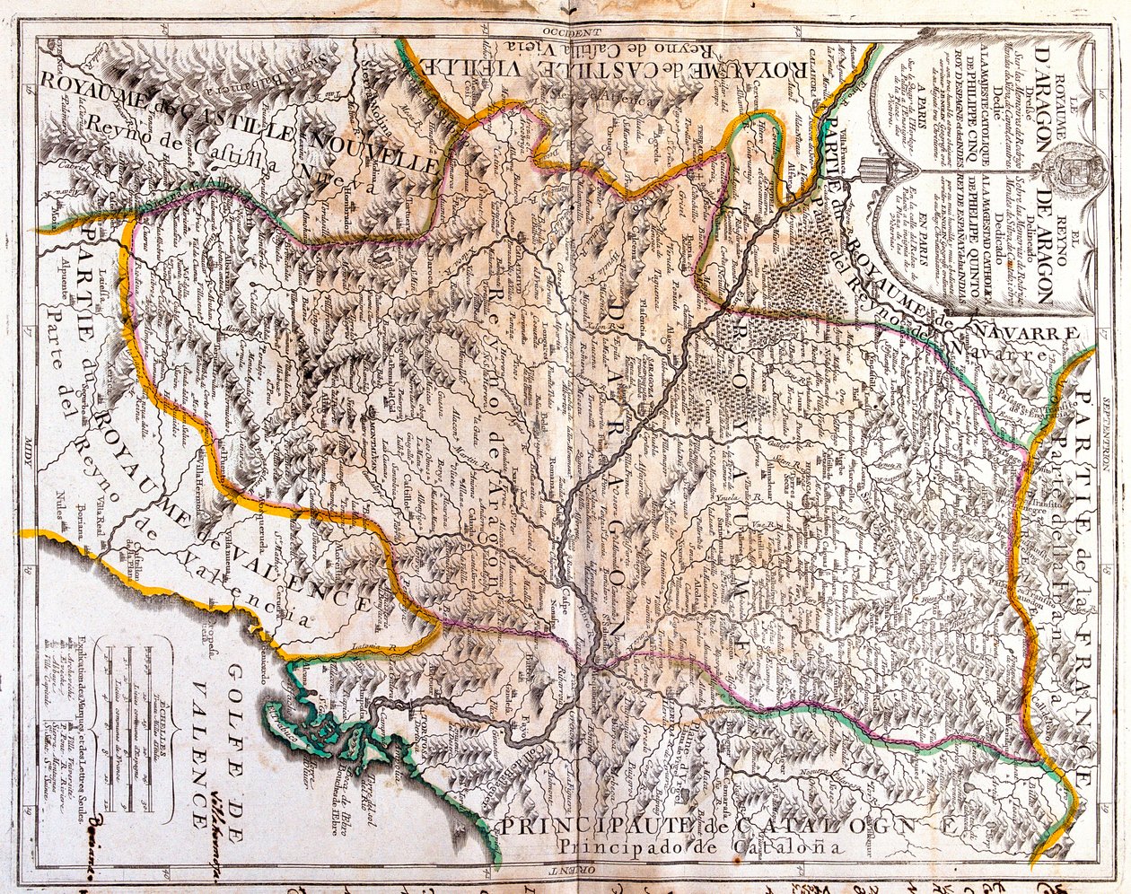 La Rioja, Navarre, Aragon, Catalonia, Valencian Community, Castile-La Mancha, Madrid, Castile and León, Spain by Jean-Baptiste Nolin