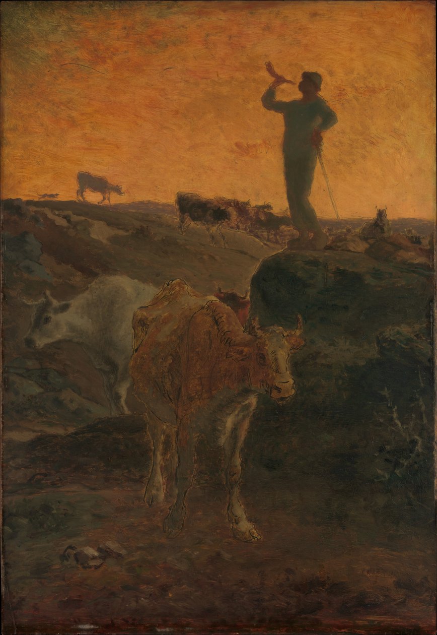 Calling the Cows Home by Jean-Francois Millet