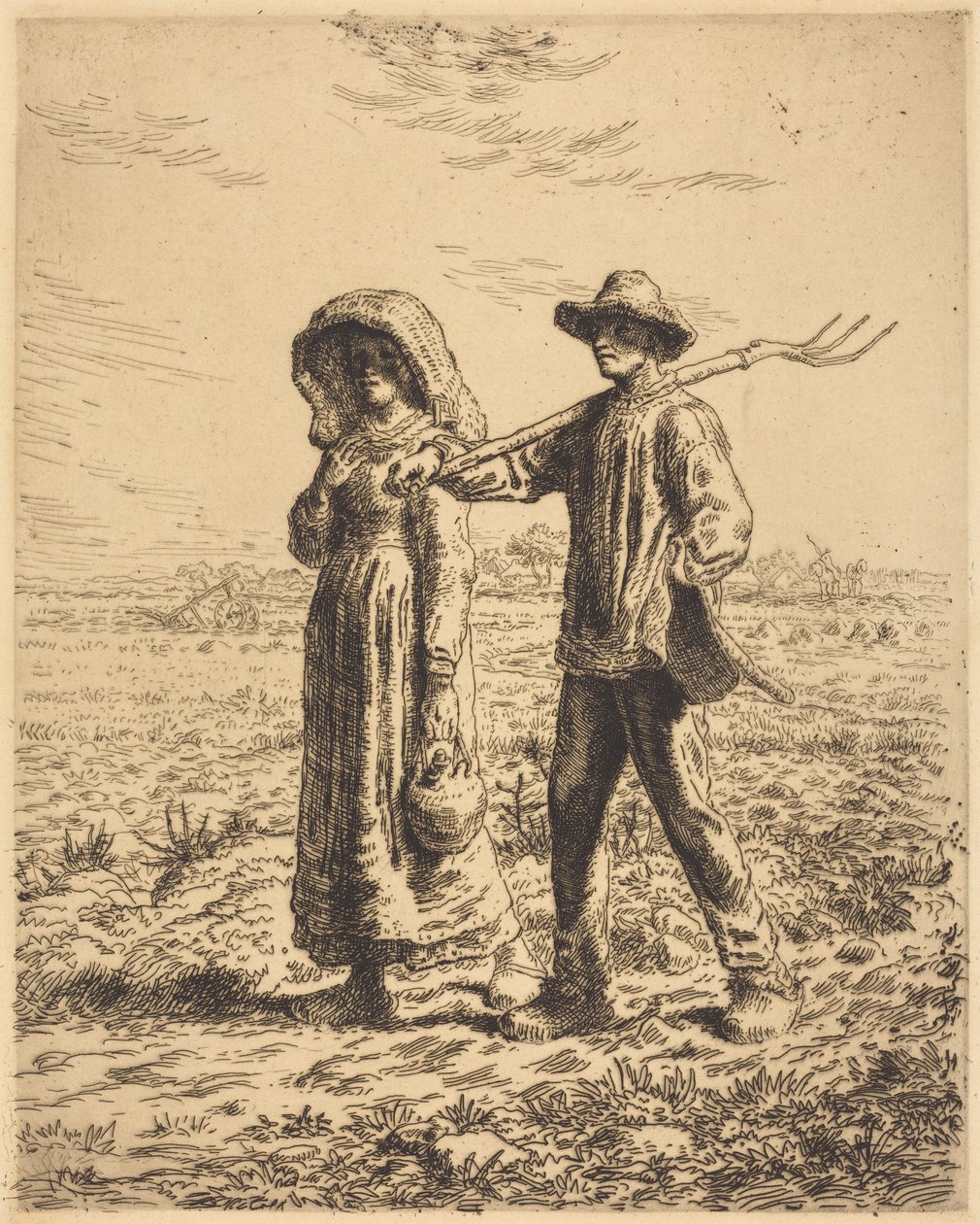 Departure for Work by Jean-Francois Millet