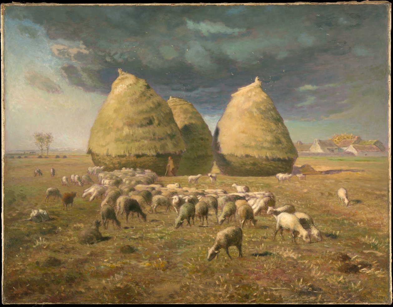 Haystacks: Autumn by Jean-Francois Millet