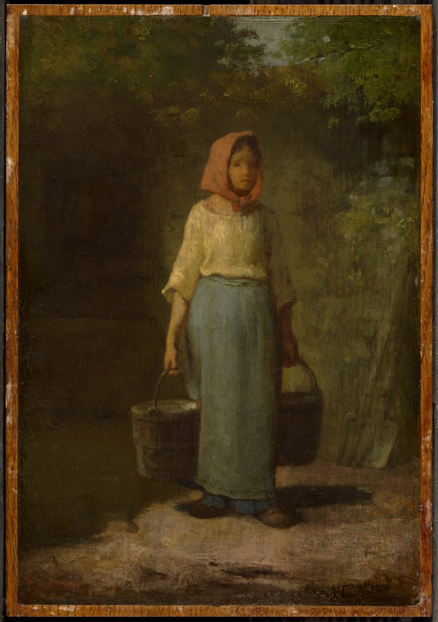 Peasant Girl Returning from the Well by Jean-Francois Millet