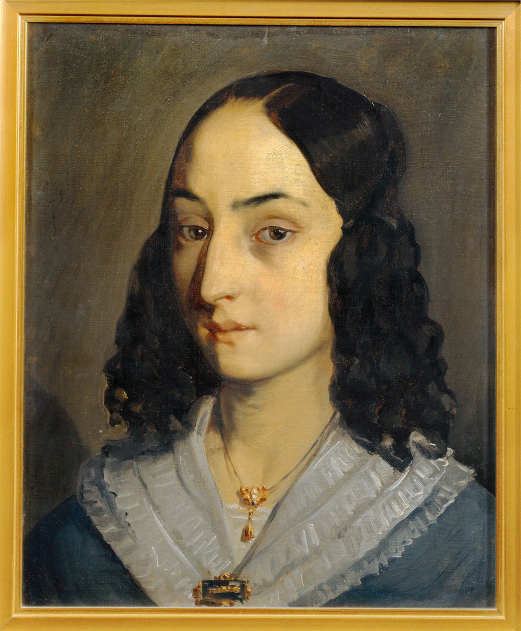 Portrait of Jeanne Dore, Sister of Augustine Fournerie by Jean-Francois Millet