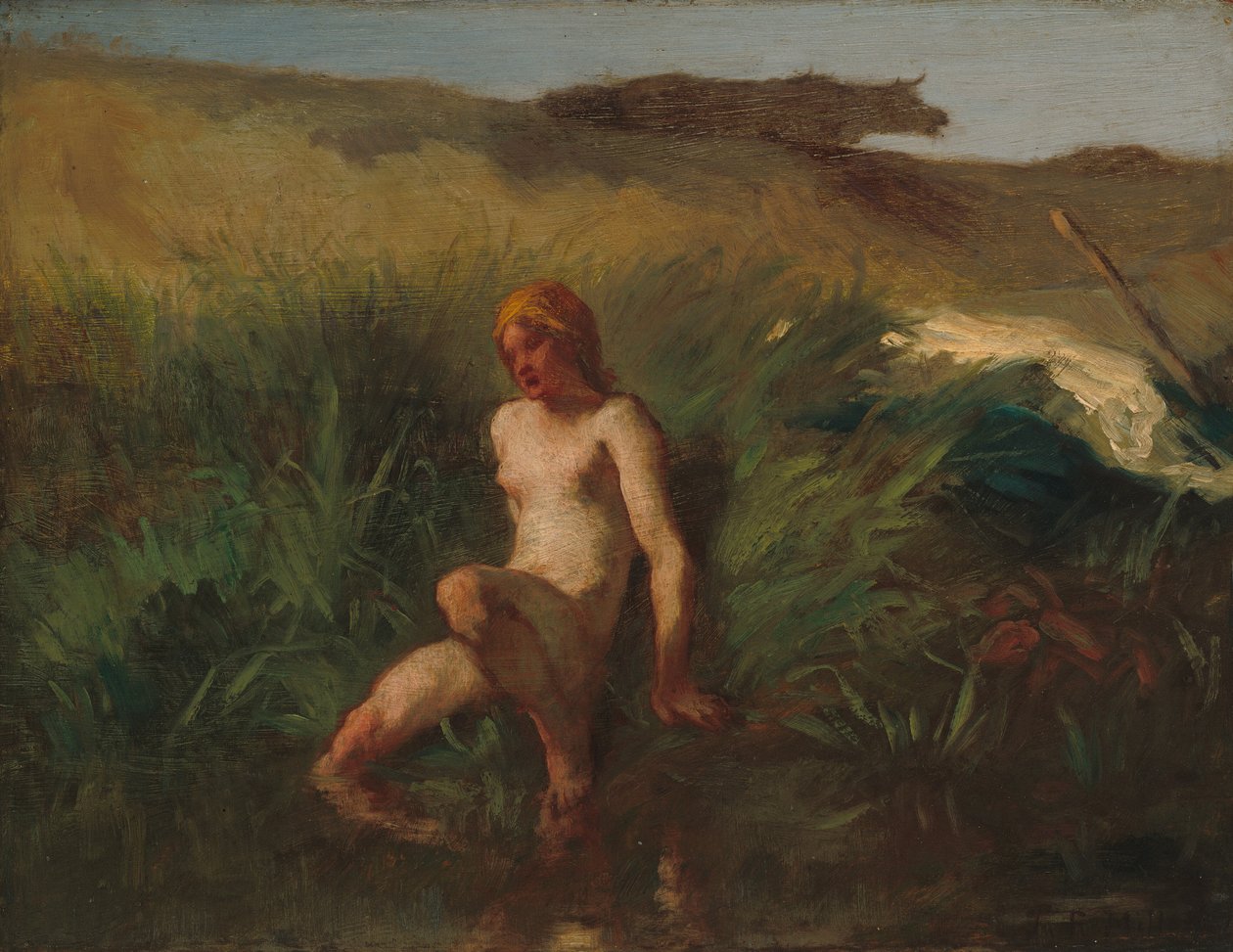 The Bather by Jean-Francois Millet