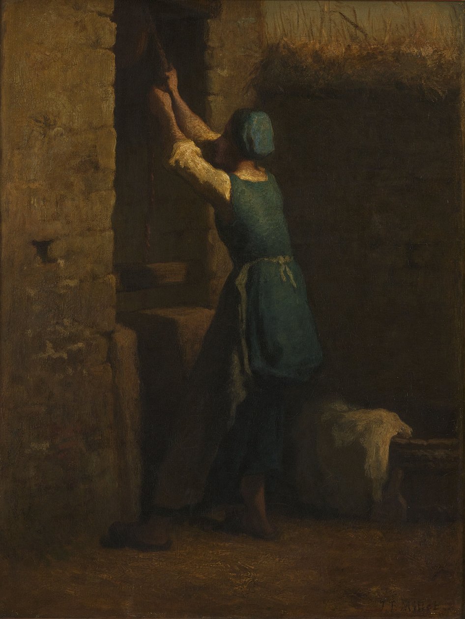 Woman at Well by Jean-Francois Millet