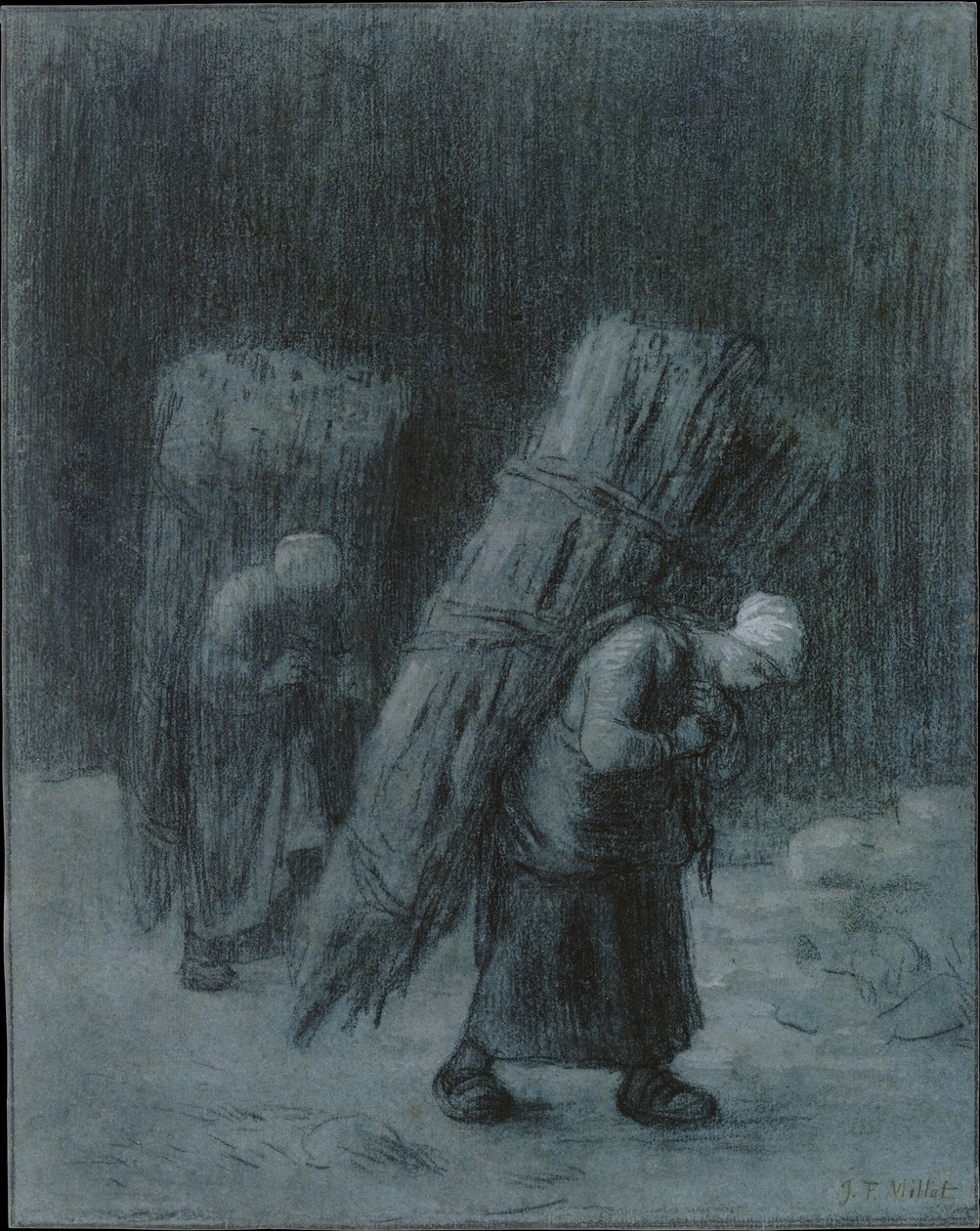 Women Carrying Faggots by Jean-Francois Millet