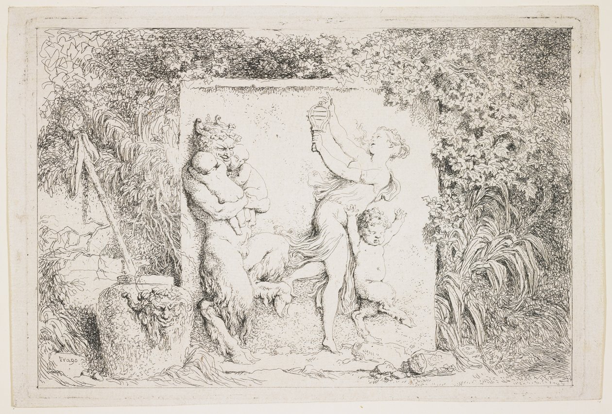 The Satyrs Dance by Jean-Honore Fragonard