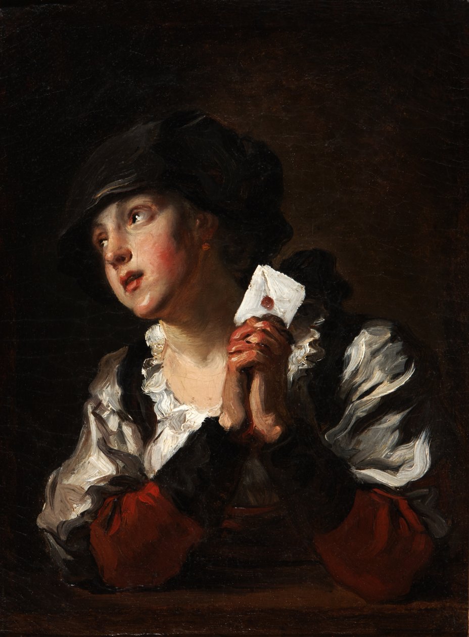 The Letter by Jean-Honore Fragonard