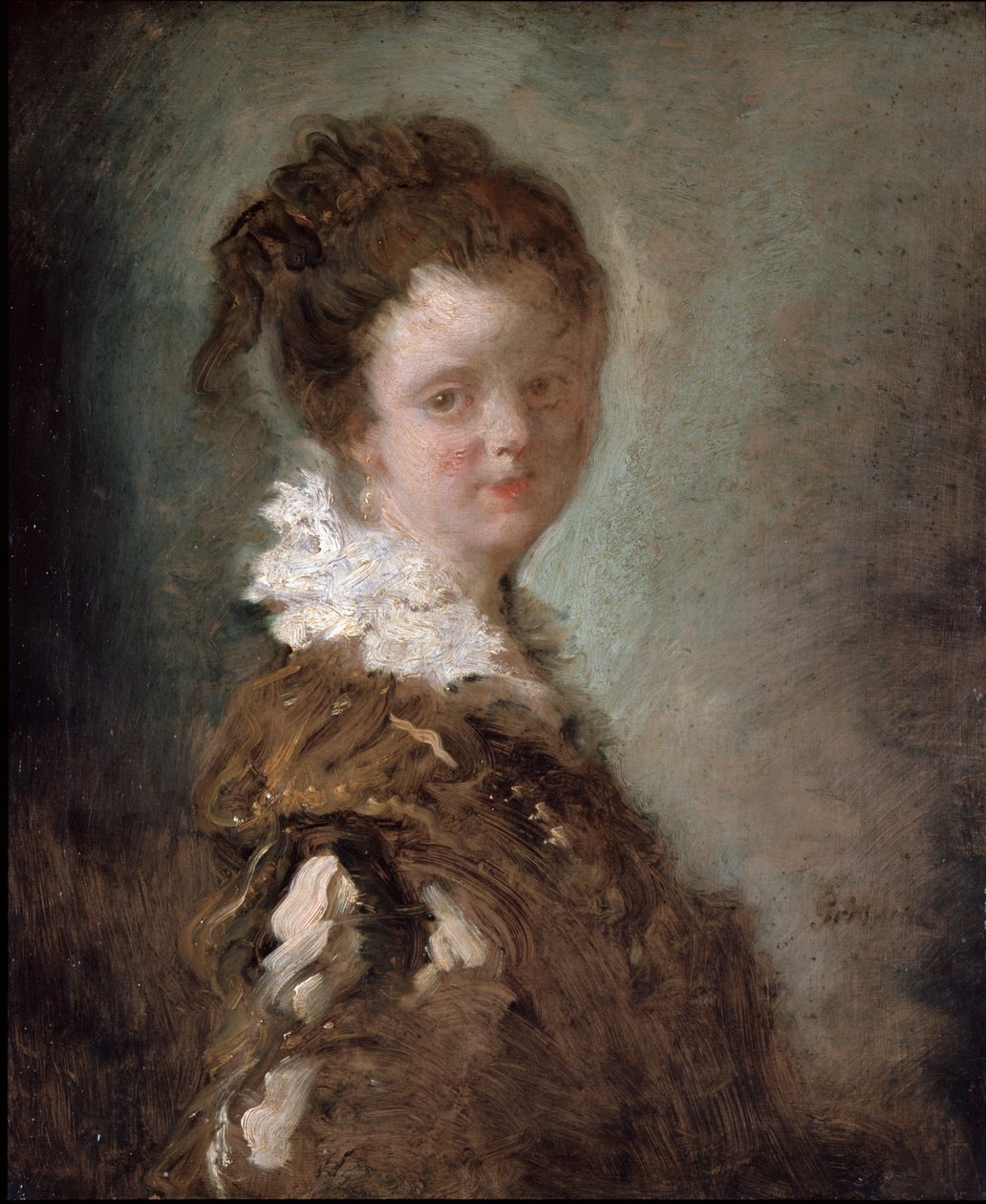 Young Woman by Jean-Honore Fragonard