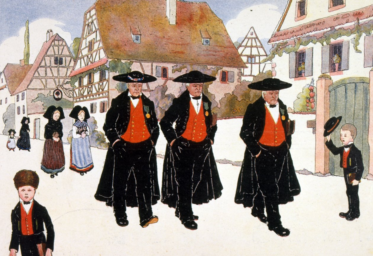French Celebrations Marking the Return of Alsace Region to France by Jean-Jacques Waltz