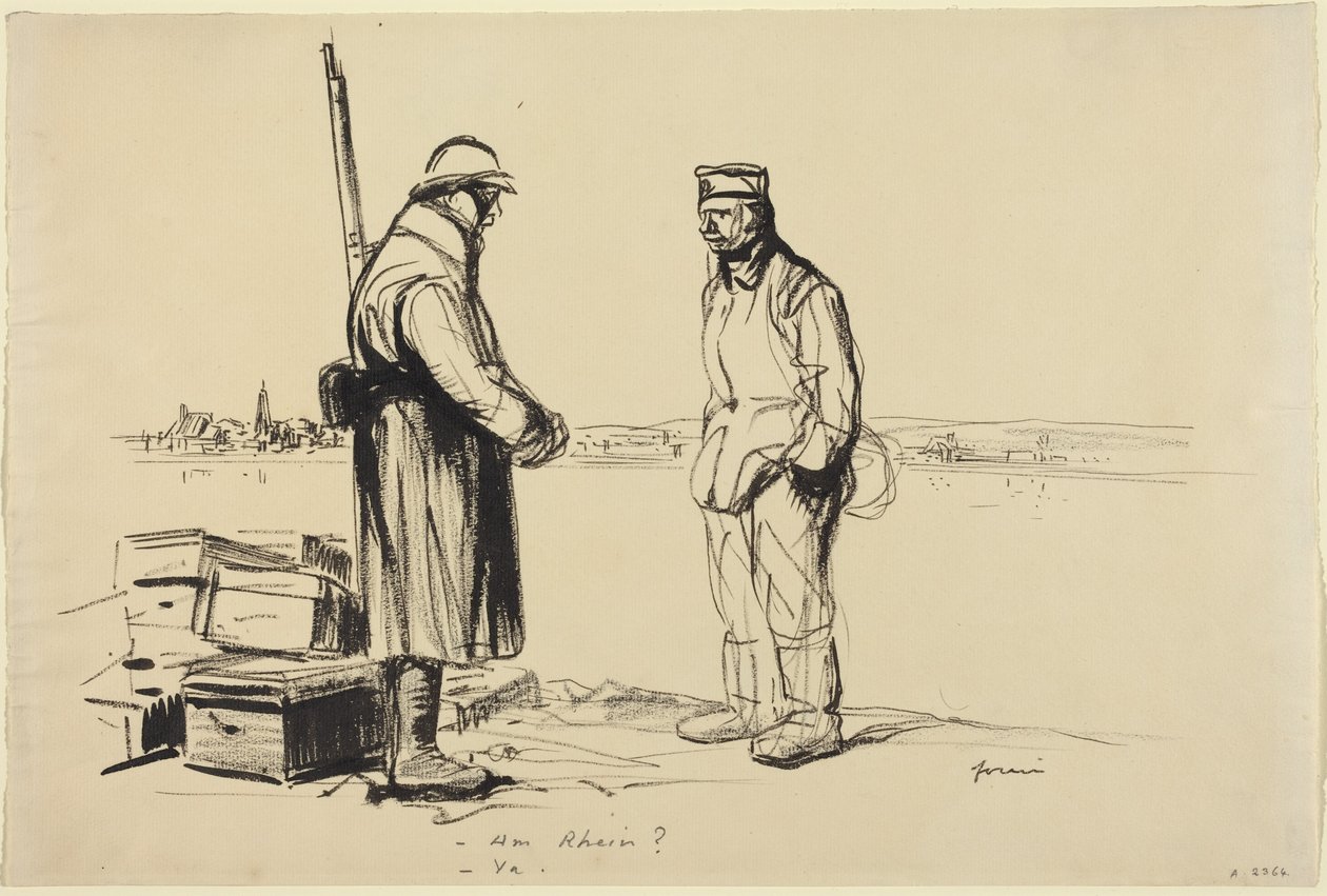 -Am Rhine? -Yes., c.1918 by Jean-Louis & Caran D