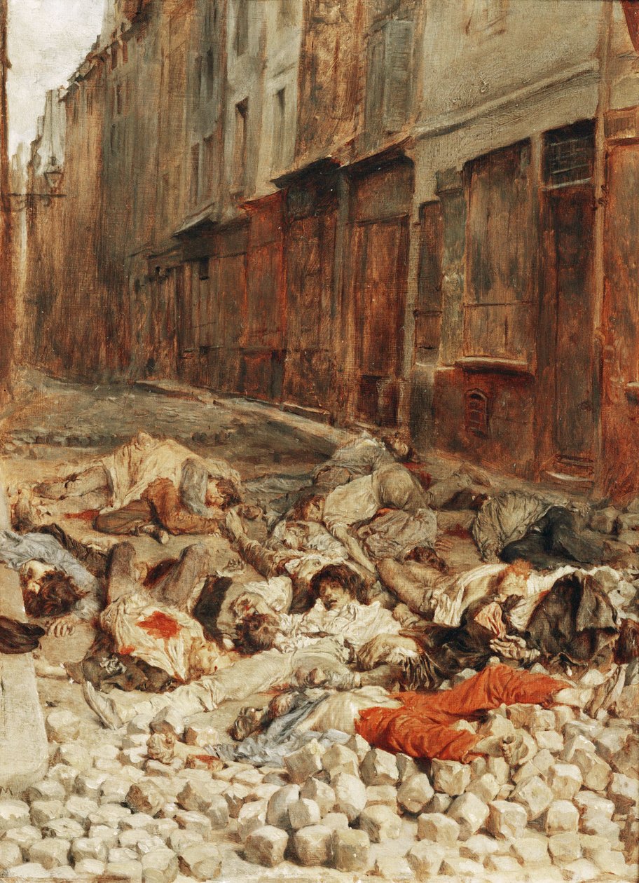 Barricade in the Mortellerie, Paris by Jean-Louis Ernest Meissonier