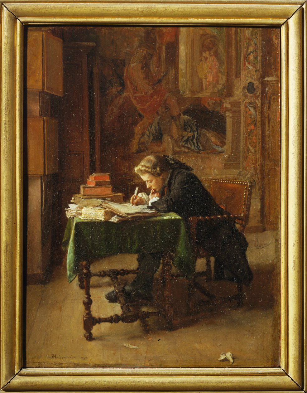 Young Man Working by Jean Louis Ernest Meissonier
