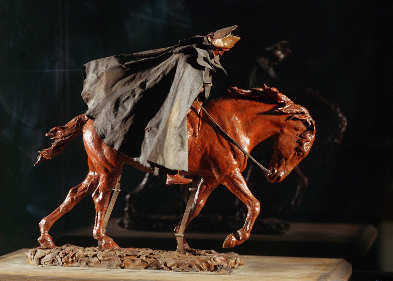 The Traveler - Traveler in the Wind by Jean-Louis Ernest Meissonier