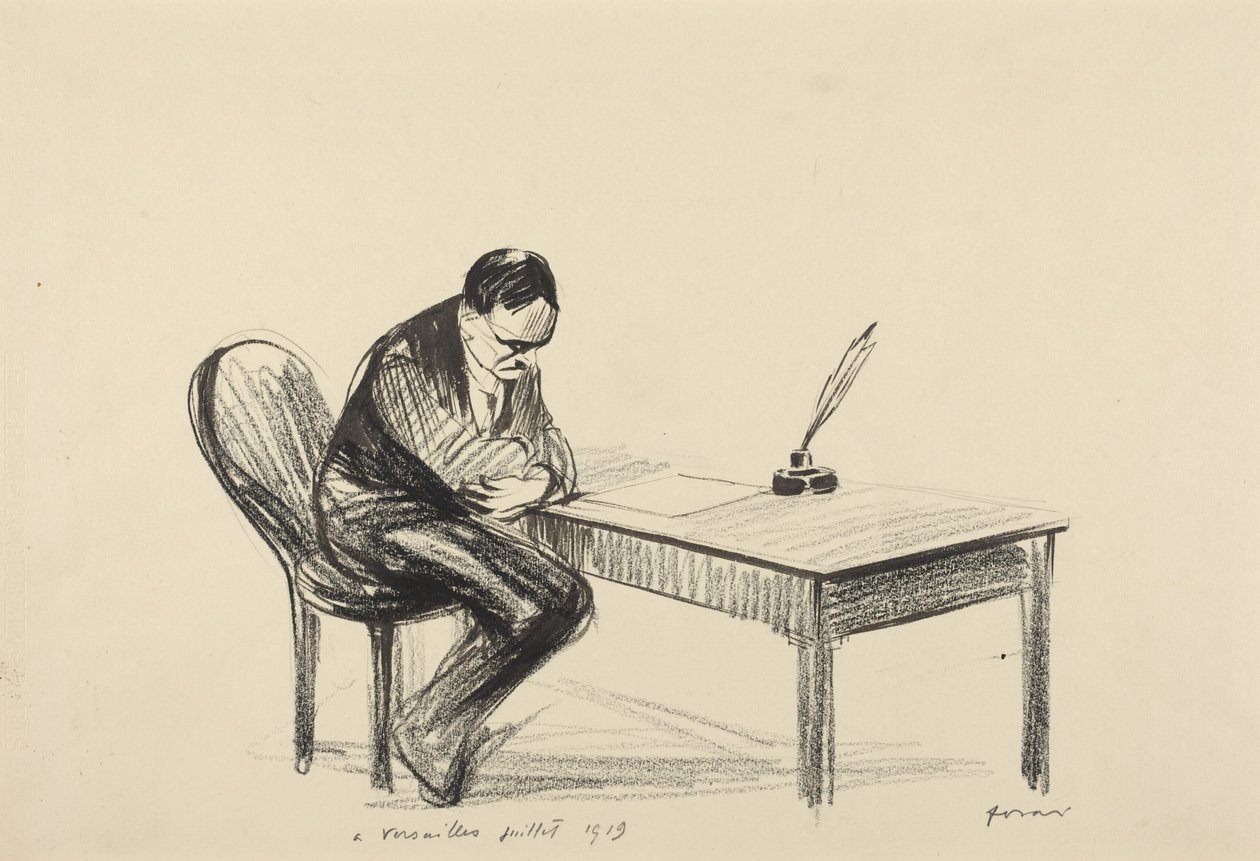 At Versailles, July 1919 by Jean-Louis Forain