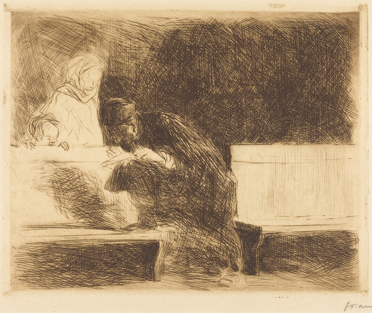 Lawyer Going through a Brief by Jean-Louis Forain