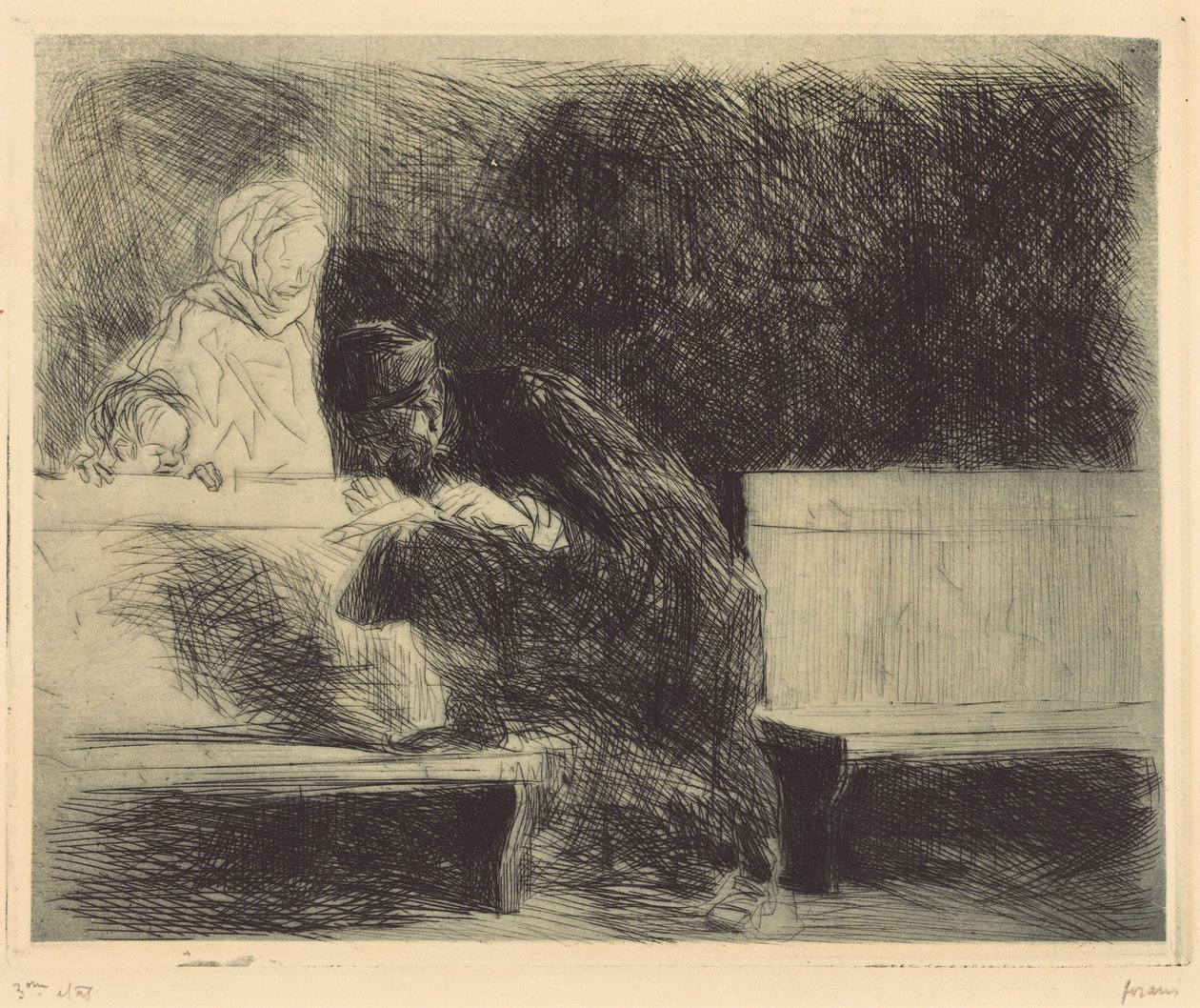 Lawyer Going through a Brief by Jean-Louis Forain