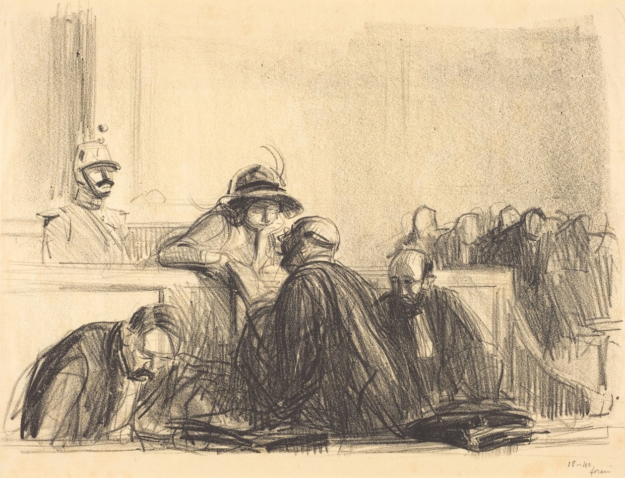 Lawyer Talking to His Client by Jean-Louis Forain