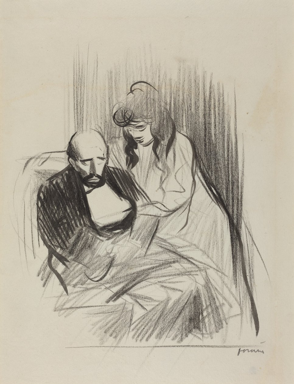 Consolation by Jean-Louis Forain