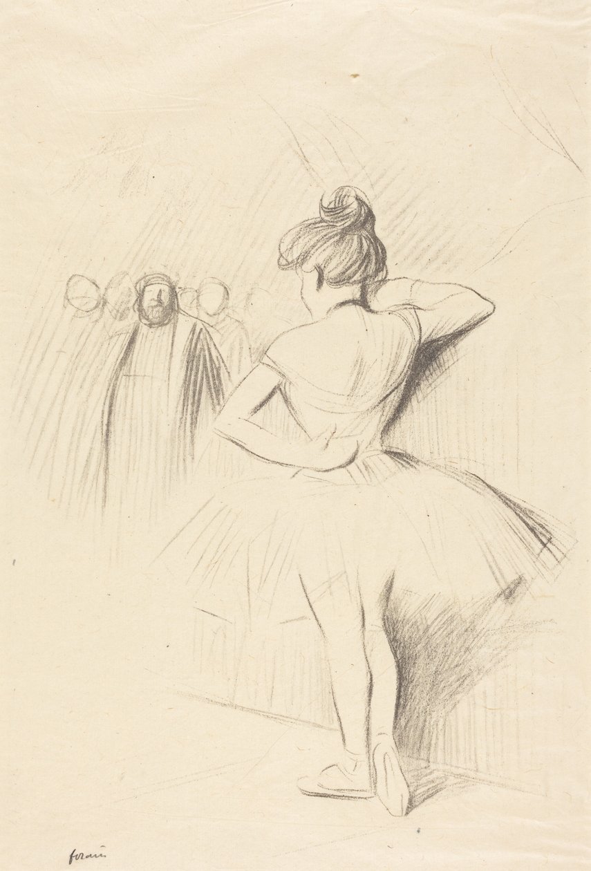 Dancer Leaning against an Upright (with extras) by Jean-Louis Forain