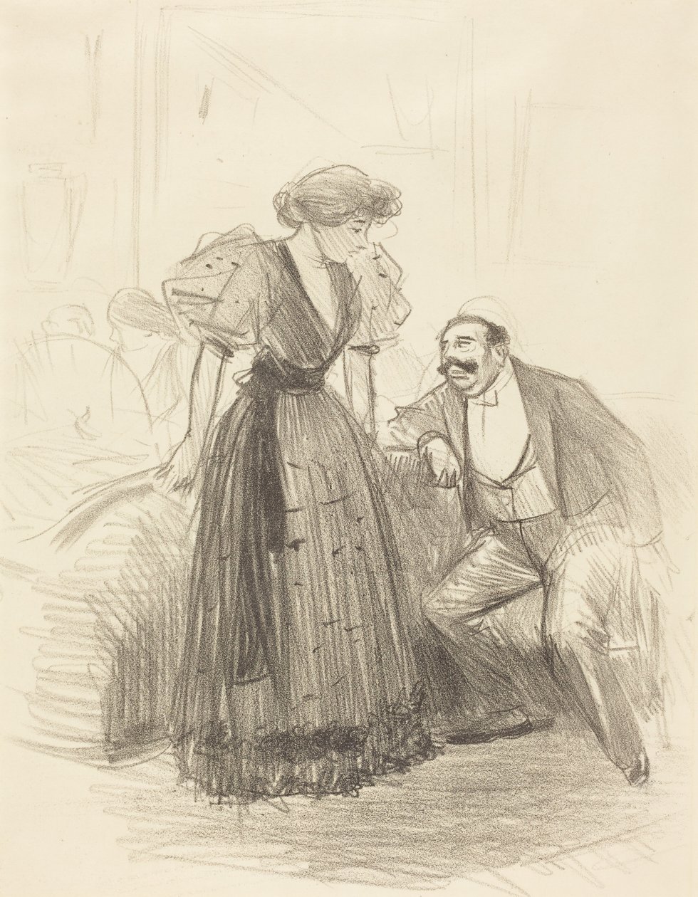 At an Evening Party by Jean-Louis Forain