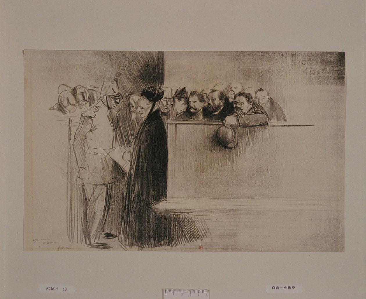 The Audience (3rd plate) by Jean-Louis Forain