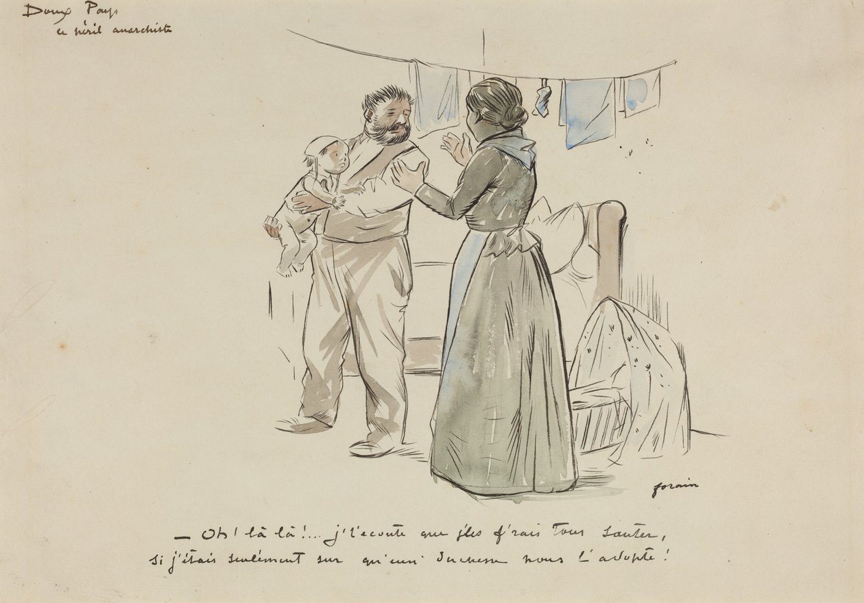 The Anarchist Peril by Jean-Louis Forain
