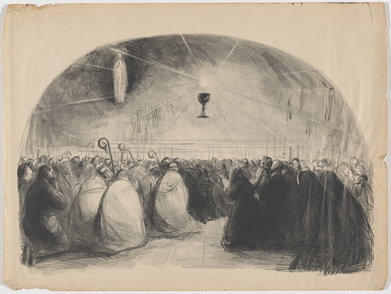 Lourdes, 1914, 25th International Eucharistic Congress by Jean-Louis Forain