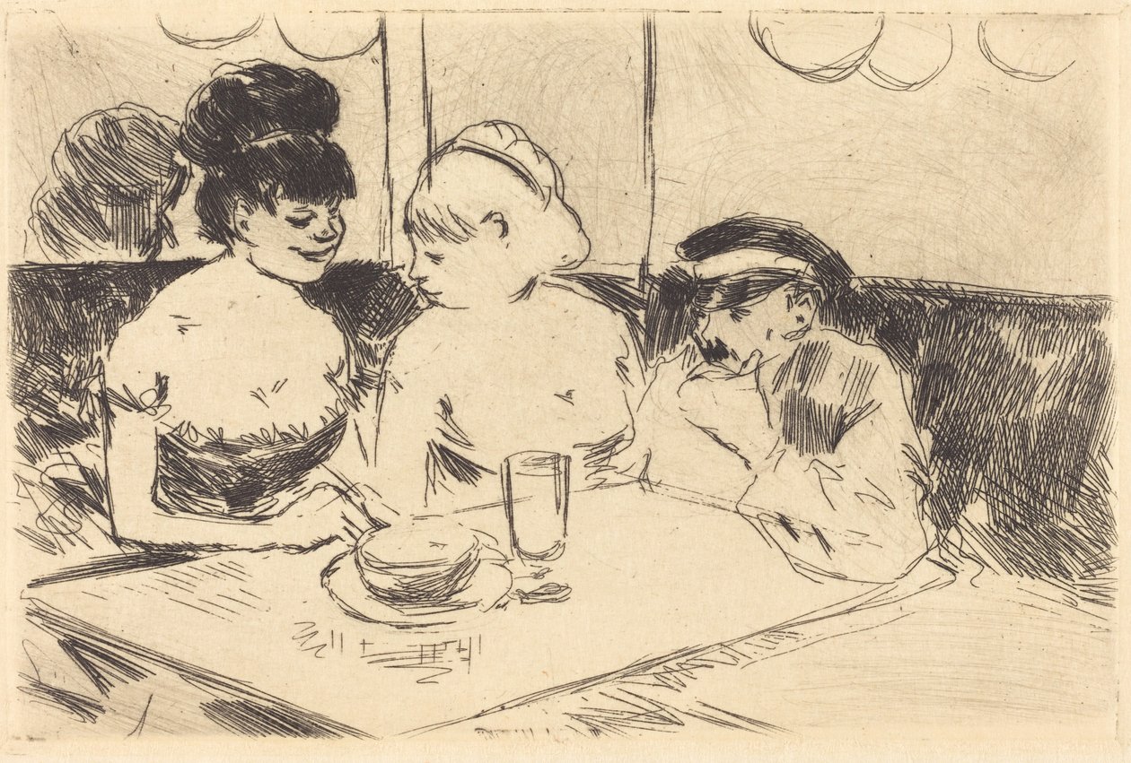 Brothel (rejected plate) by Jean-Louis Forain