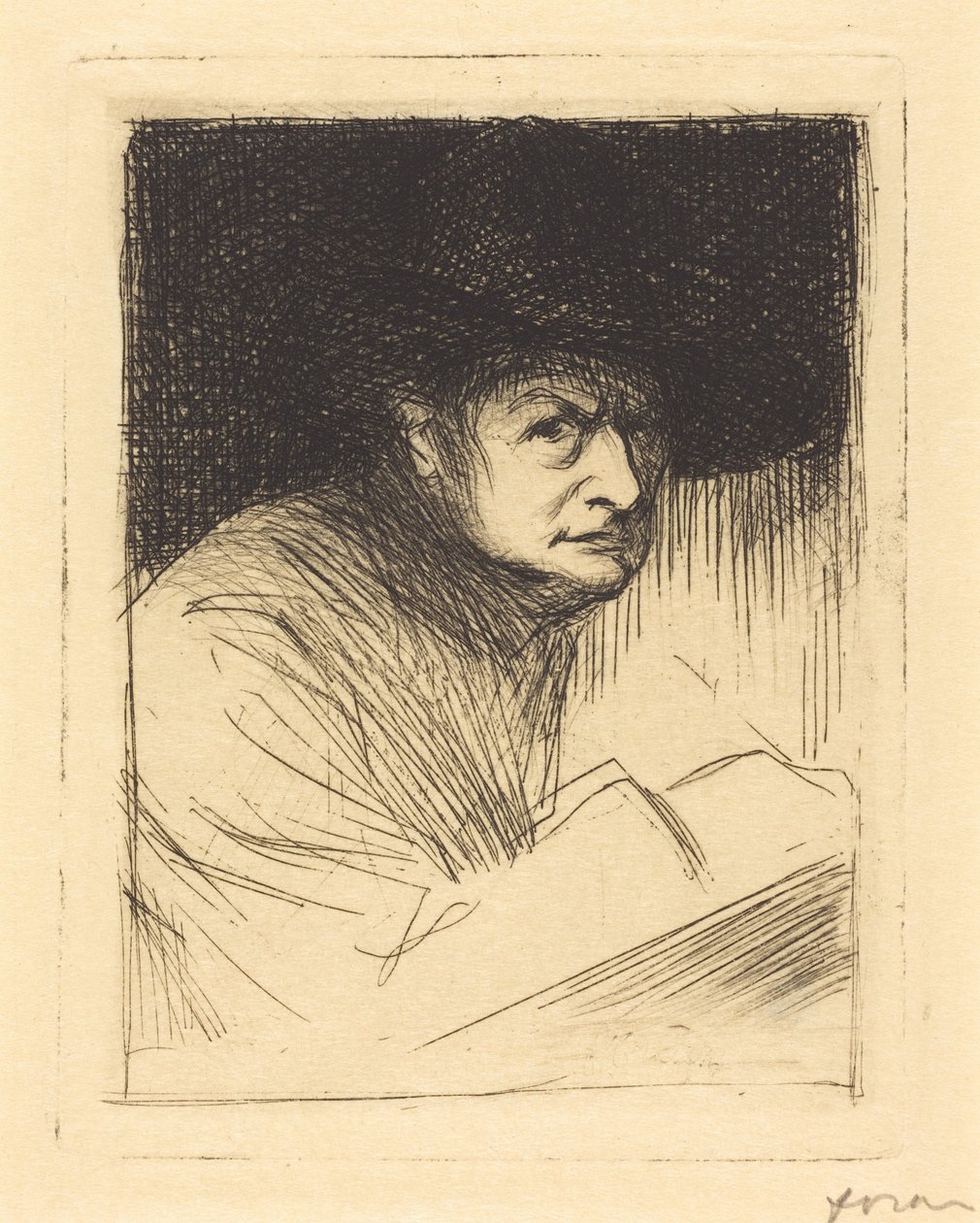 Portrait of Forain by Jean-Louis Forain