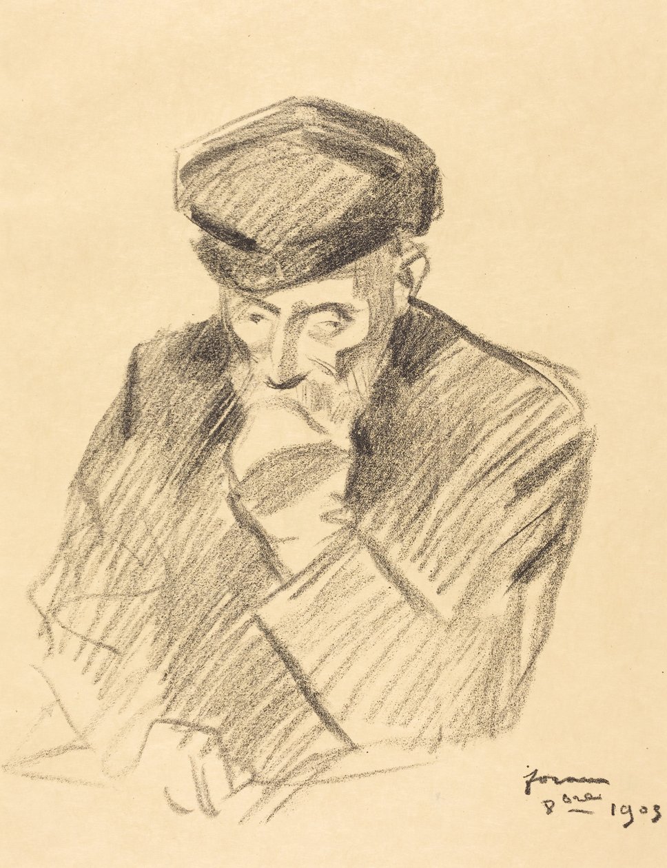 Portrait of Renoir (fourth plate) by Jean-Louis Forain