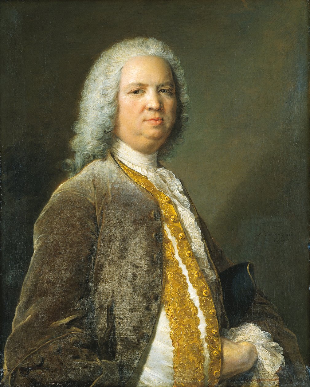 Portrait of the Frankfurt Banker Johann Georg Leerse by Jean-Marc Nattier