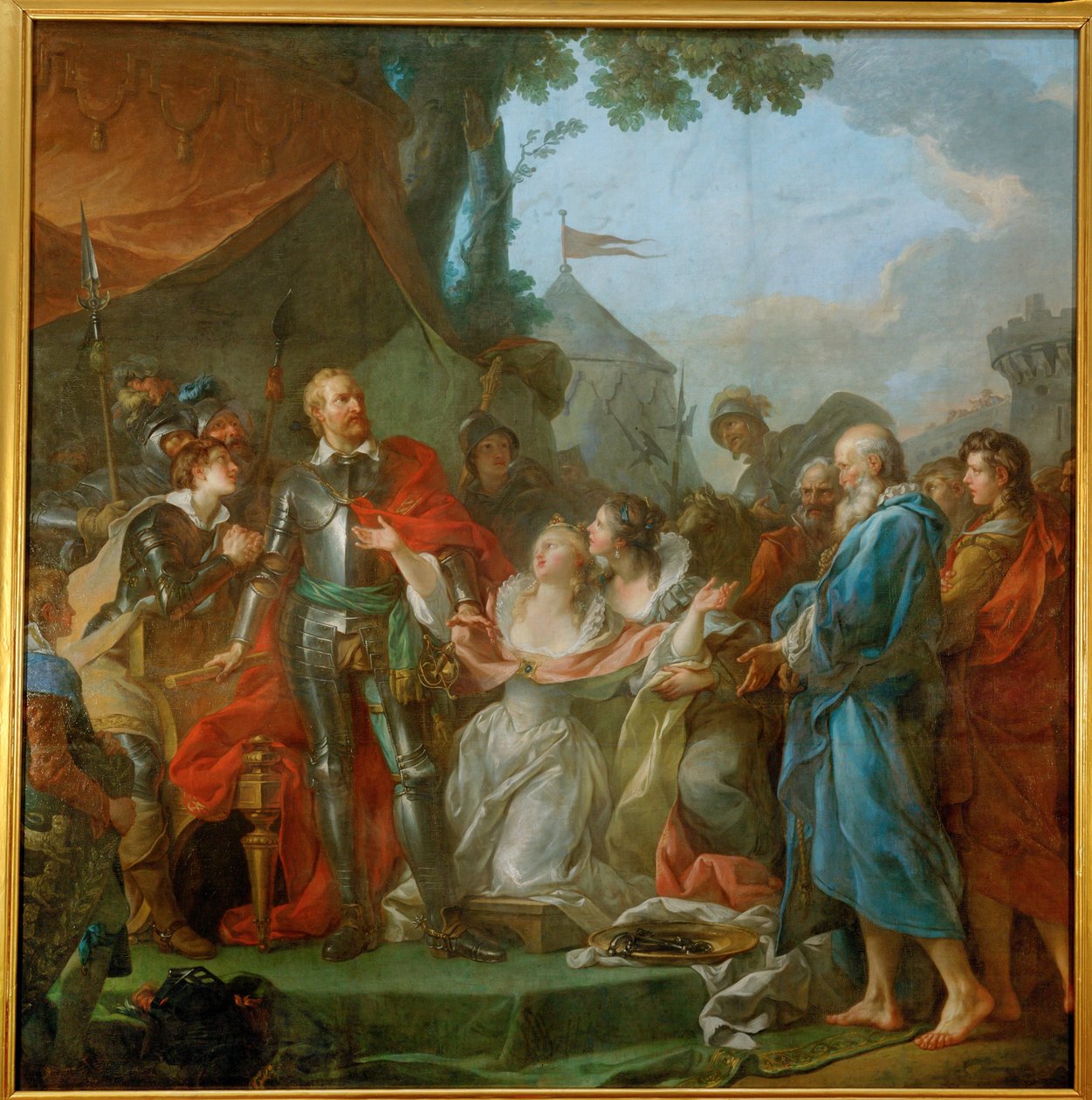 The Courageous Act of Eustache de Saint-Pierre at the Siege of Calais by Jean-Simon Berthelemy