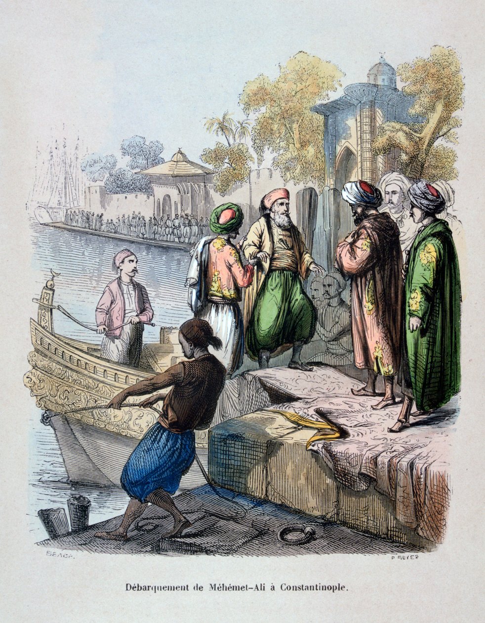 Mahomet Ali Arriving in Constantinople, c1847 by Jean Adolphe Beauce