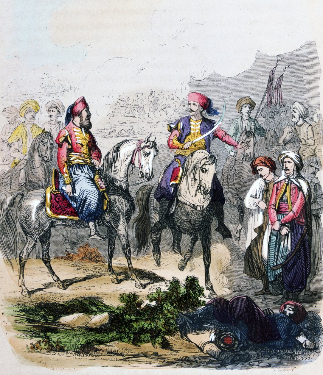 The Battle of Nezib (June 24) by Jean Adolphe Beauce