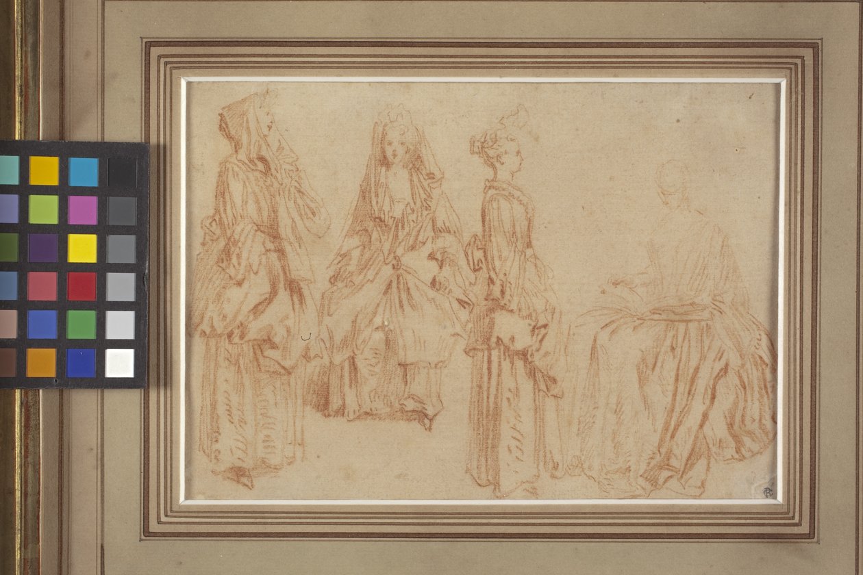 Four Ladies by Jean Antoine Watteau
