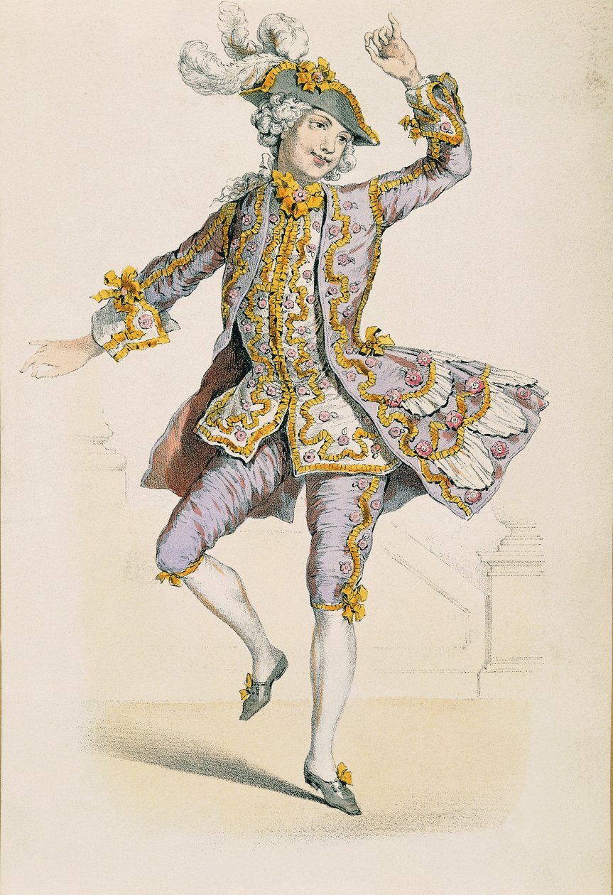 Gallant Farmer, from drawing by Jean Antoine Watteau by Jean Antoine Watteau