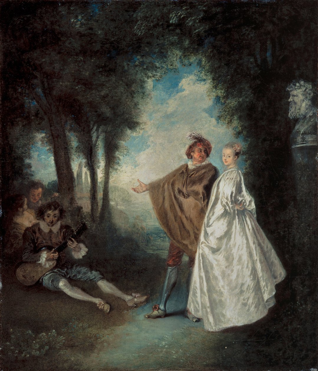 The Promenade by Jean-Antoine Watteau