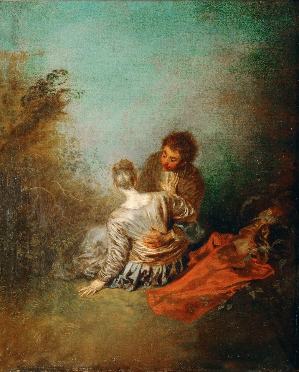 The Mistaken Advance by Jean Antoine Watteau