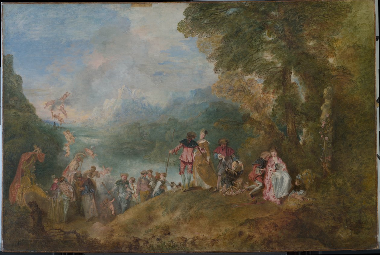 Pilgrimage to Cythera by Jean Antoine Watteau