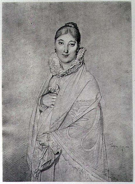 Portrait of a Woman by Jean Auguste Dominique (after) Ingres