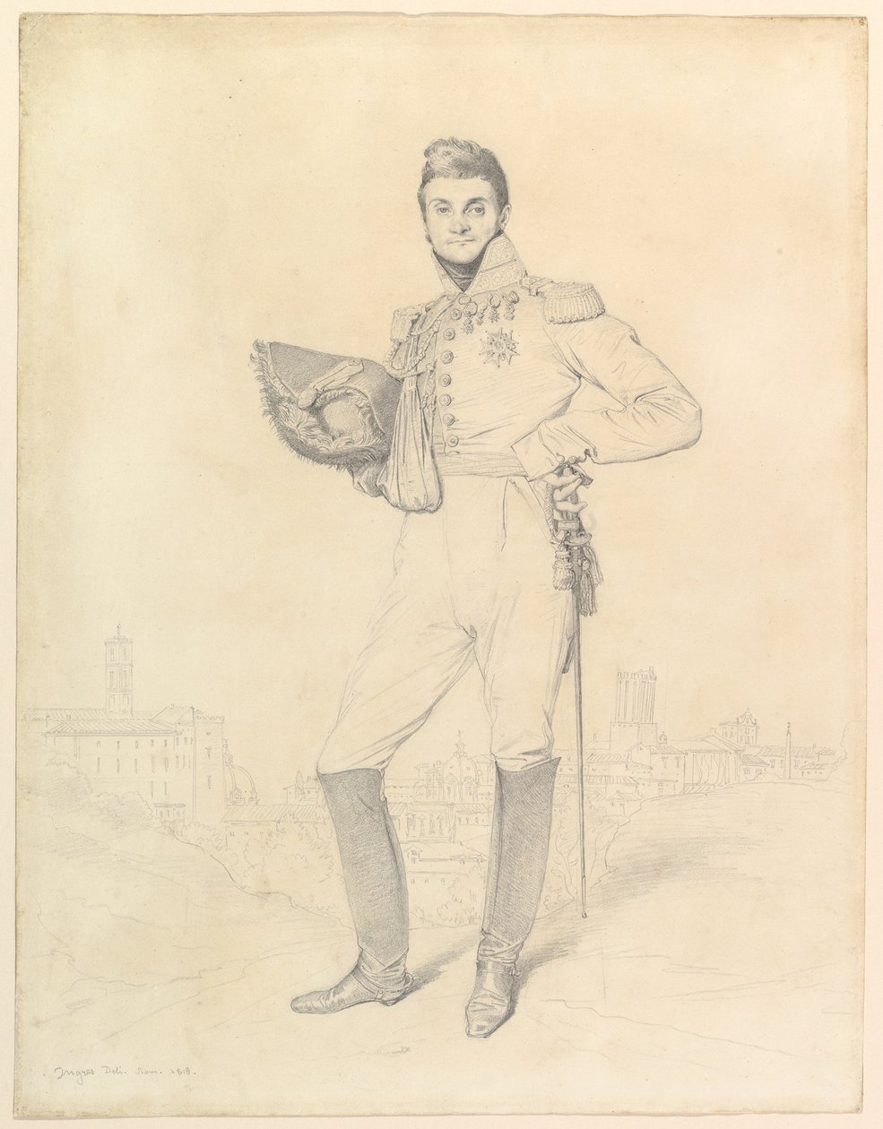 General Louis-Étienne Dulong de Rosnay by Jean Auguste Dominique Ingres