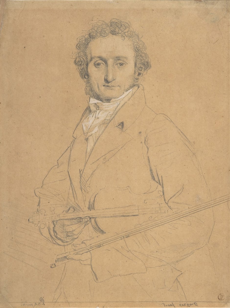 Niccolò Paganini by Jean Auguste Dominique Ingres