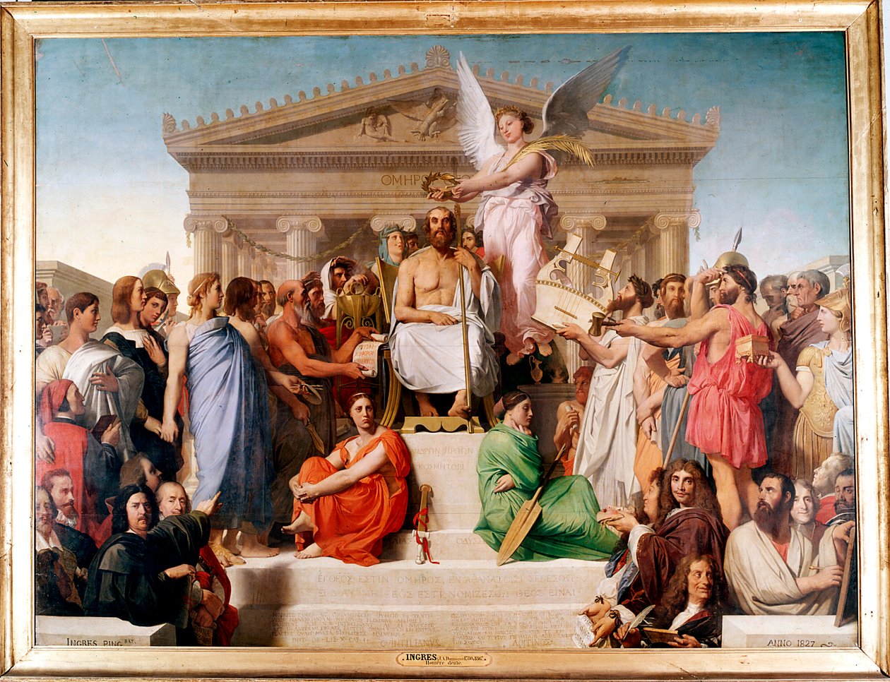 The Apotheosis of Homer by Jean Auguste Dominique Ingres